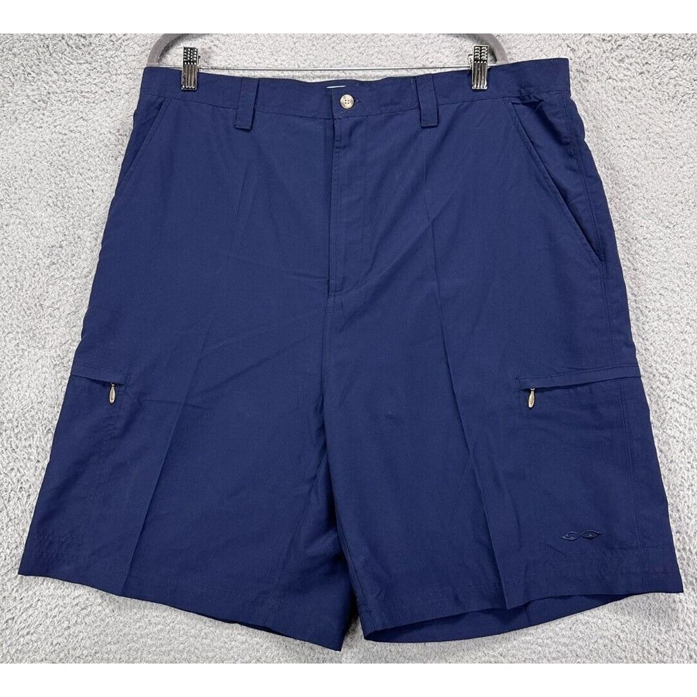 Snake Eyes Cargo Shorts Mens 40 Blue Golf Performance Stretch Flex Tech